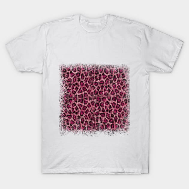 cheetah pink T-Shirt by Samphelinshop